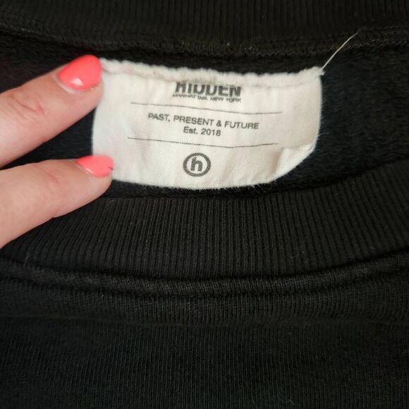 Hidden New York Sweatshirt Mens Large Crewneck Streetwear Minimalist Athleticwea - Picture 4 of 5